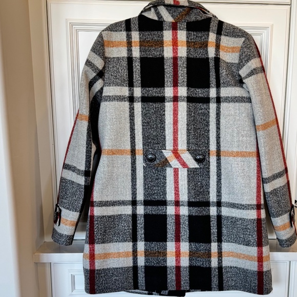 Charlie B Wool Blend Plaid Coat – Size M - Picture 2 of 4